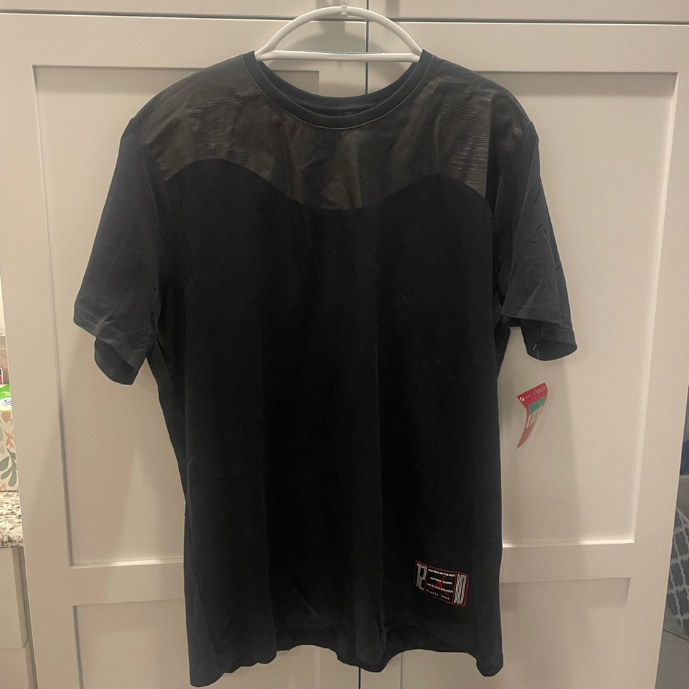 Nike Jumpman black tshirt with leather